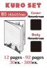 Kuro Set B5 12p-92p 30pcs-300pcs