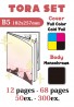 Tora Set B5 12p-68p 50pcs-300pcs